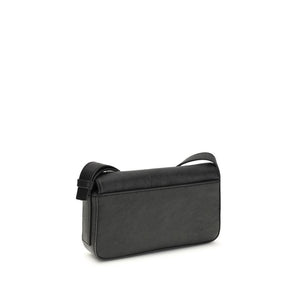 Alexander Wang Schwarze Bos Taurus Kalbsleder Schultertasche