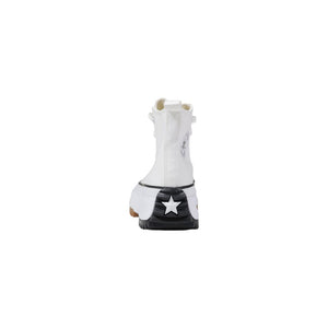 Converse Weiße Stoff-Sneaker mit dicker Sohle