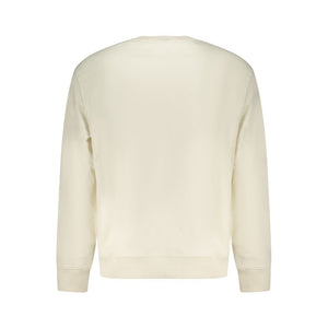 White Cotton Mens Sweatshirt