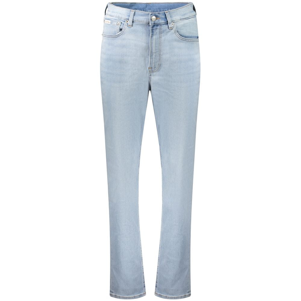Calvin Klein Blaue Baumwolljeans mit geradem Bein
