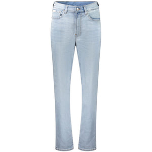 Calvin Klein Blaue Baumwolljeans mit geradem Bein