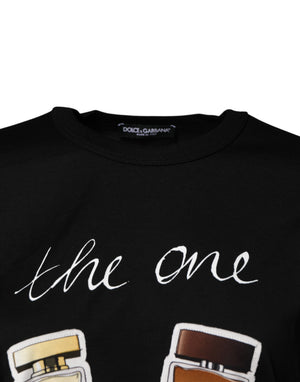 Dolce & Gabbana Schwarzes T-Shirt mit Rundhalsausschnitt und kurzem Ärmel