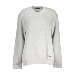 Cavalli Class Graues Baumwoll-Sweatshirt