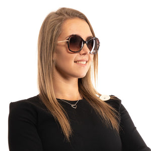 Guess Sonnenbrille aus braunem Metall & Kunststoff