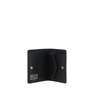 Maison Margiela Schwarzes Kalbsleder Bos Taurus Portemonnaie