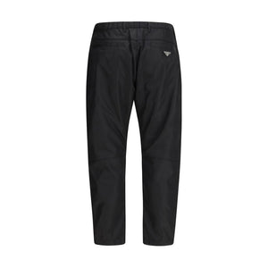 Prada Schwarze Hose aus recyceltem Polyamid