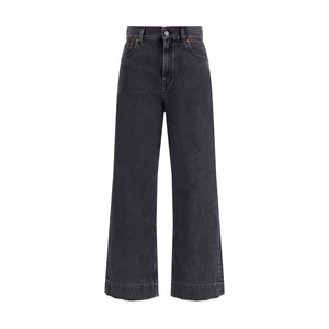 Chloé Schwarze Jeans aus Baumwolle mit geradem Bein