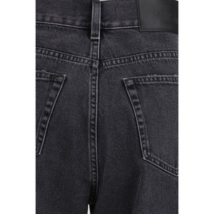 Chloé Schwarze Jeans aus Baumwolle mit geradem Bein