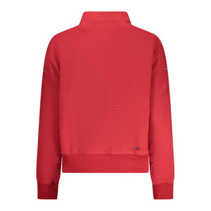North Sails Rotes Baumwoll-Sweatshirt für Damen