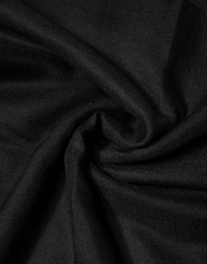 Dolce & Gabbana Schwarzer Kaschmir-Strick-Wickelschal