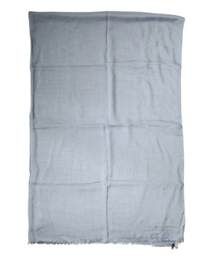 Dolce & Gabbana Hellblauer Kaschmir-Strickschal