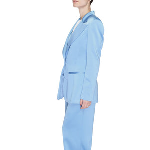 Silence Blauer Blazer aus Polyester