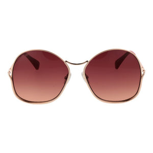Max Mara Sonnenbrille aus Roségold-Metall