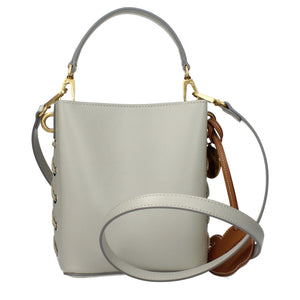 Stella McCartney Graue Lederhandtasche