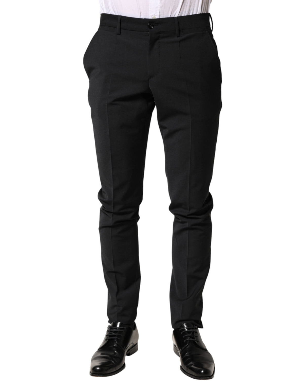 Dolce & Gabbana Schwarze Wollhose für Herren
