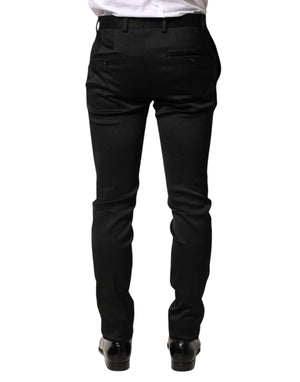 Dolce & Gabbana Schwarze Viskose Hose für Herren