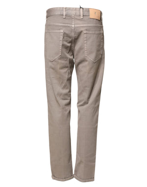 PT Torino Braune Bull Denim Reggae Mastice Straight Leg Jeans