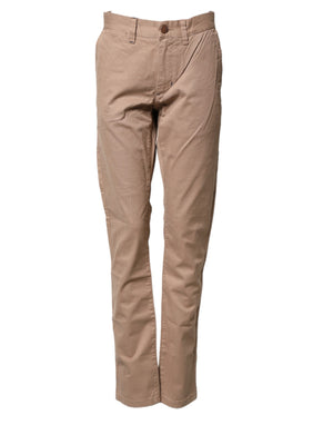 Sun68 Beige Baumwoll Chino Hose für Herren mit mittlerer Leibhöhe und geradem Bein
