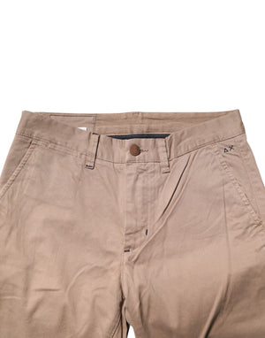 Sun68 Beige Baumwoll Chino Hose für Herren mit mittlerer Leibhöhe und geradem Bein