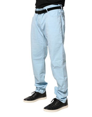 Jacob Cohen Hellblaue gerade geschnittene Herren-Jeans aus Baumwolle