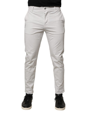 Daniele Alessandrini Weiße Skinny Jeans aus Baumwolle mit mittlerer Leibhöhe für Herren