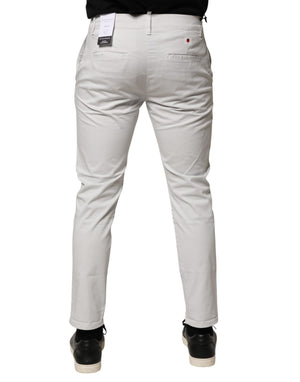 Daniele Alessandrini Weiße Skinny Jeans aus Baumwolle mit mittlerer Leibhöhe für Herren