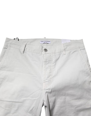 Daniele Alessandrini Weiße Skinny Jeans aus Baumwolle mit mittlerer Leibhöhe für Herren