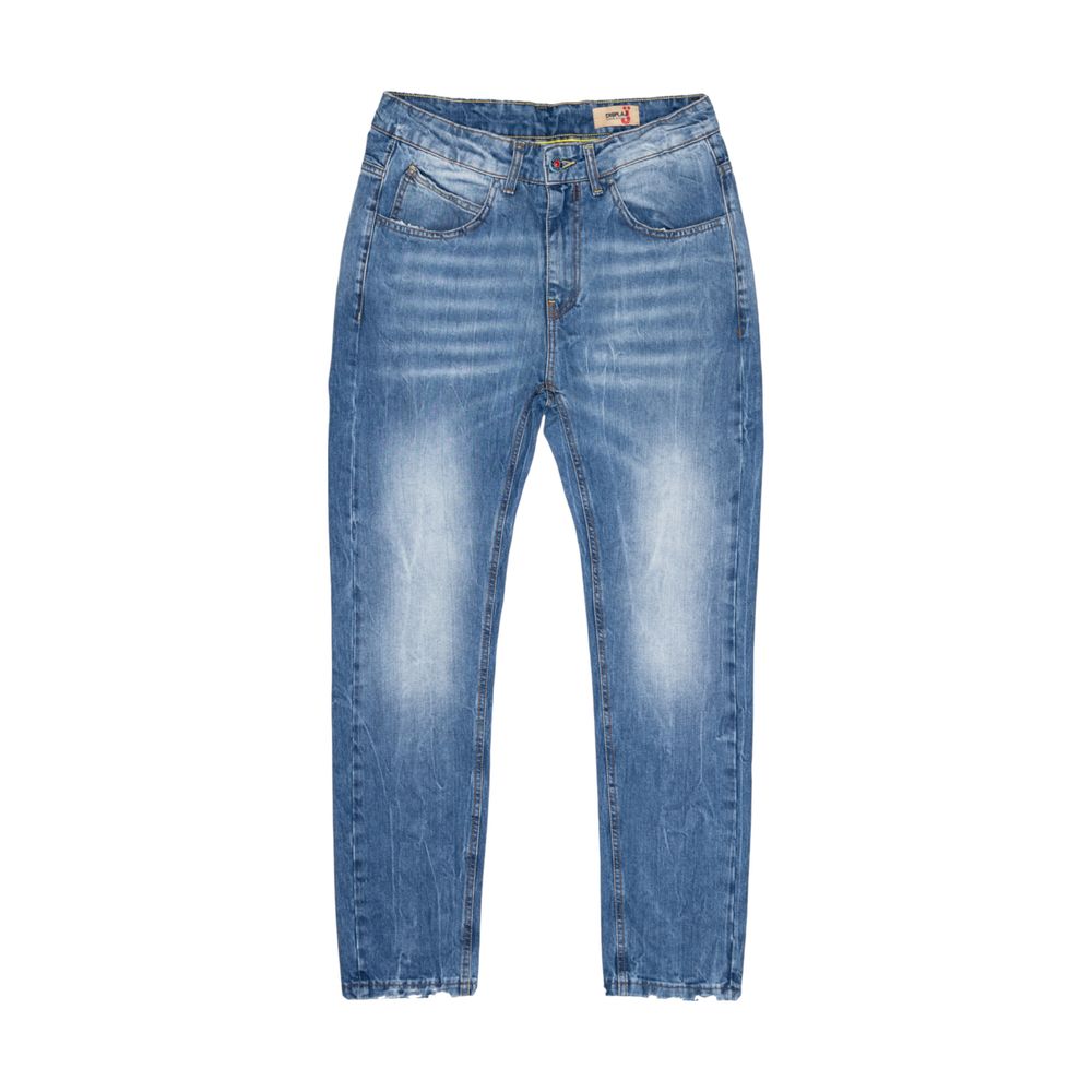 Displaj Blaue Baumwolljeans im Relaxed Fit