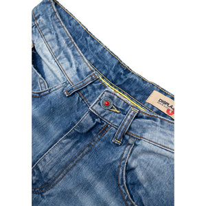 Displaj Blaue Baumwolljeans im Relaxed Fit