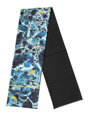 Dolce & Gabbana Multicolor Marmor Seidenschal für den Hals