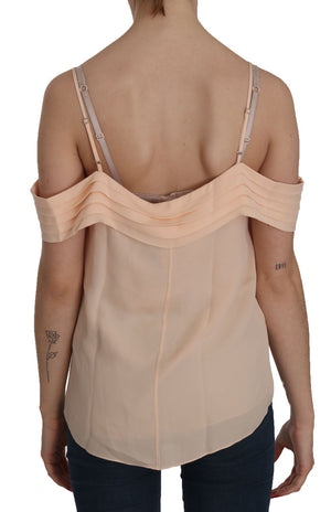 Alexander Wang Orange Carmen-Ausschnitt Bluse mit Trägern