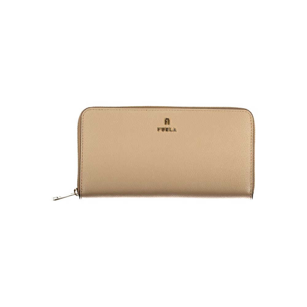 Furla Beige Leder Geldbörse für Damen