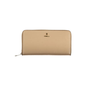 Furla Beige Leder Geldbörse für Damen