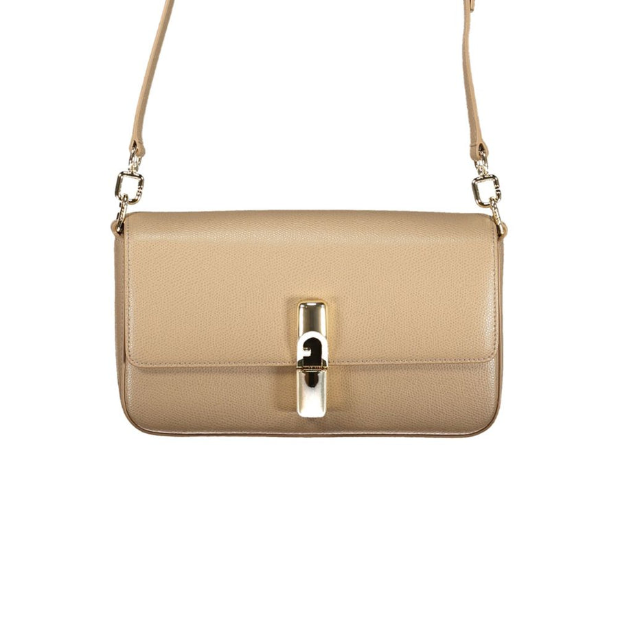 Furla Beige Cowhide Crossbody Bag
