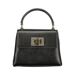 Furla Schwarze Lederhandtasche