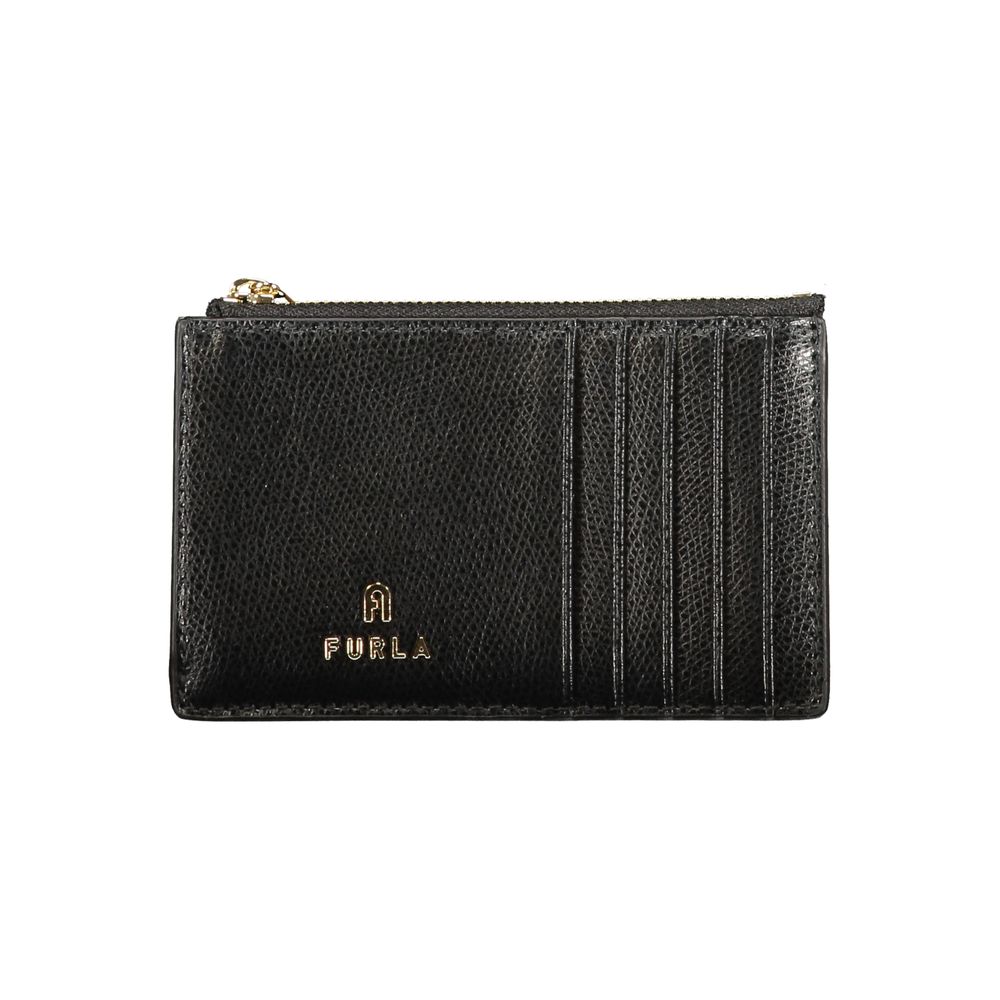 Furla Schwarze Leder Geldbörse für Damen