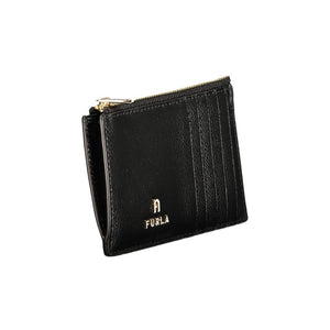 Furla Schwarze Leder Geldbörse für Damen