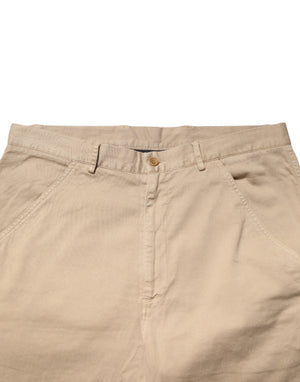 Daniele Alessandrini Beige Baumwoll Skinny Chino Hose