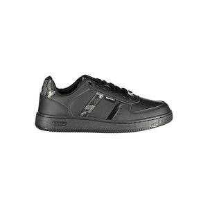 Gas Schwarzer Damen-Sneaker aus Polyurethan