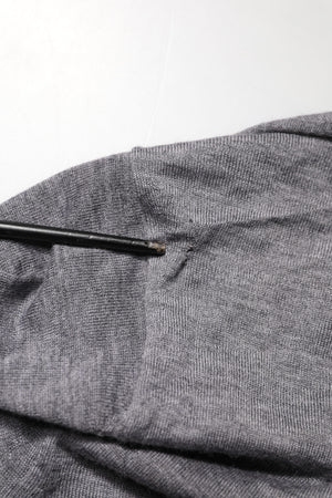 Dolce & Gabbana Grauer Kaschmir-Pullover mit V-Ausschnitt für Herren