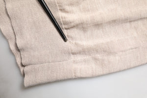 Dolce & Gabbana Beige Kaschmir Poloshirt Pullover Pullover