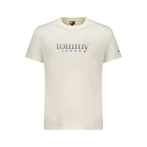 Tommy Hilfiger Bianco Baumwoll-T-Shirt für Herren