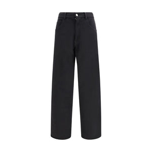MM6 Schwarze Baumwoll-Sporthose