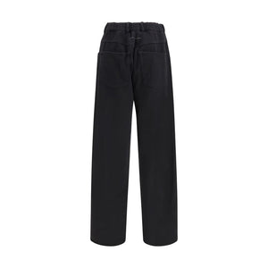 MM6 Schwarze Baumwoll-Sporthose