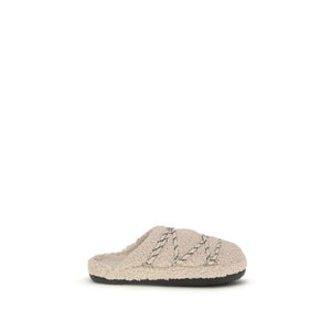Moon Boot Beige Polyamid-Slipper