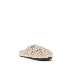 Moon Boot Beige Polyamid-Slipper