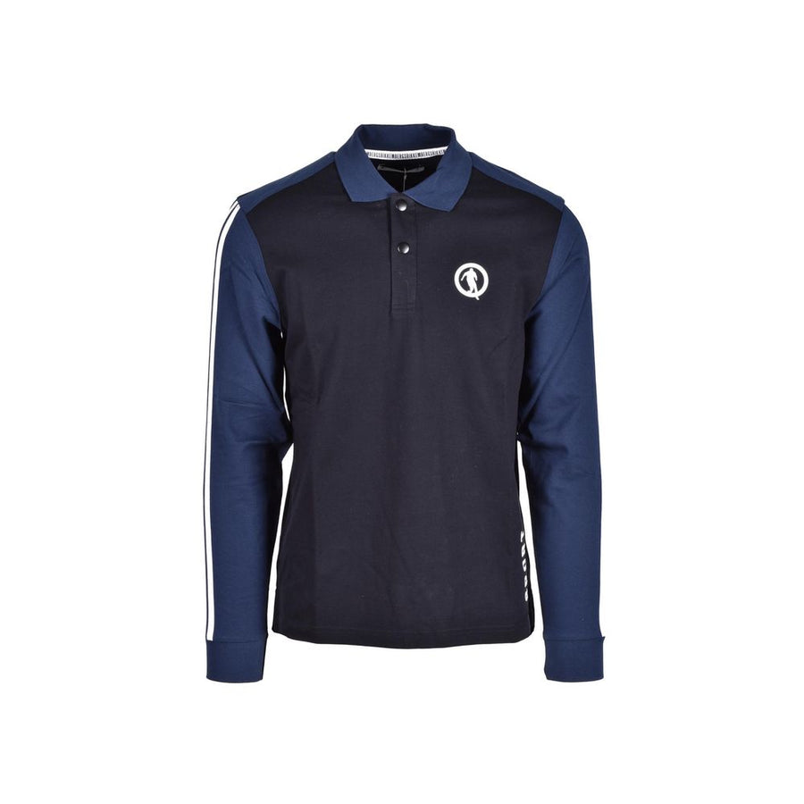Bikkembergs Blaues Baumwoll-Polohemd