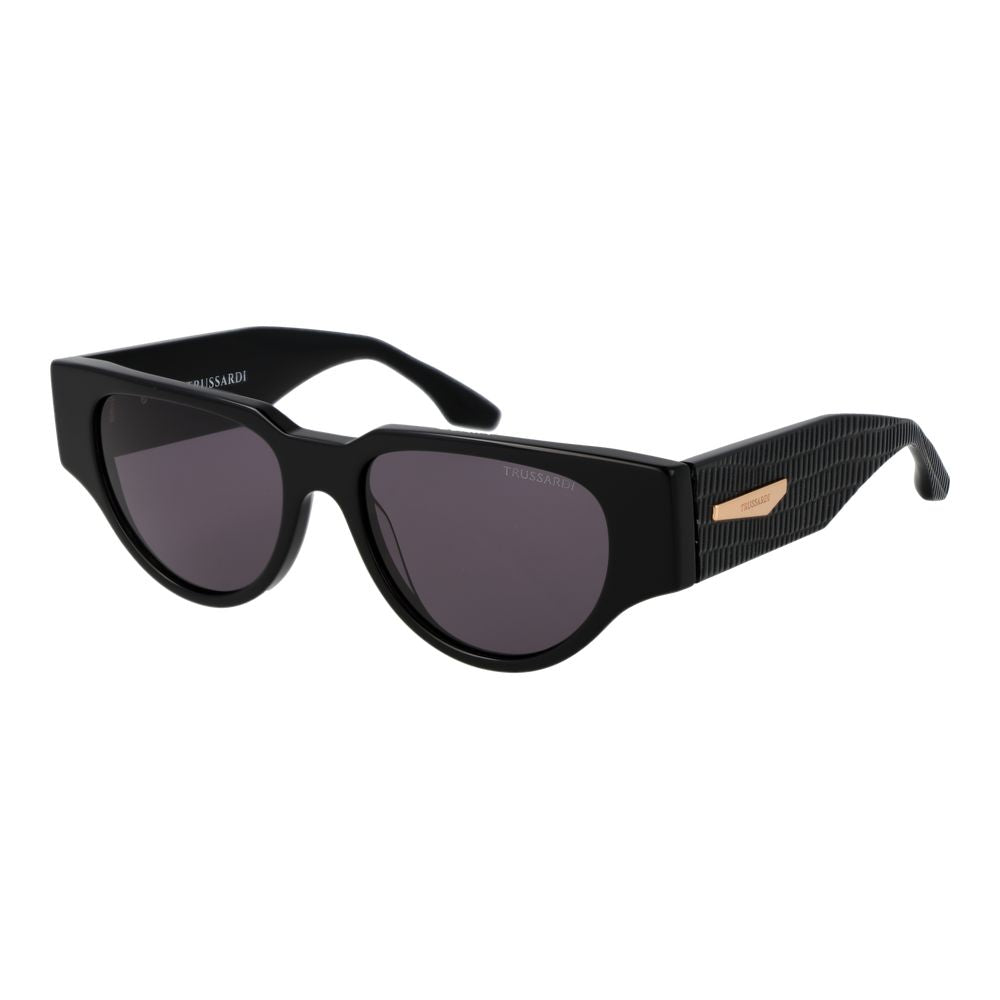 Trussardi Schwarze Sonnenbrille aus Acetat