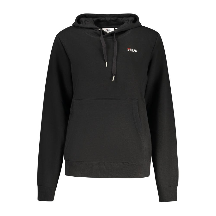 Fila Schwarzer Baumwoll-Kapuzenpullover für Damen
