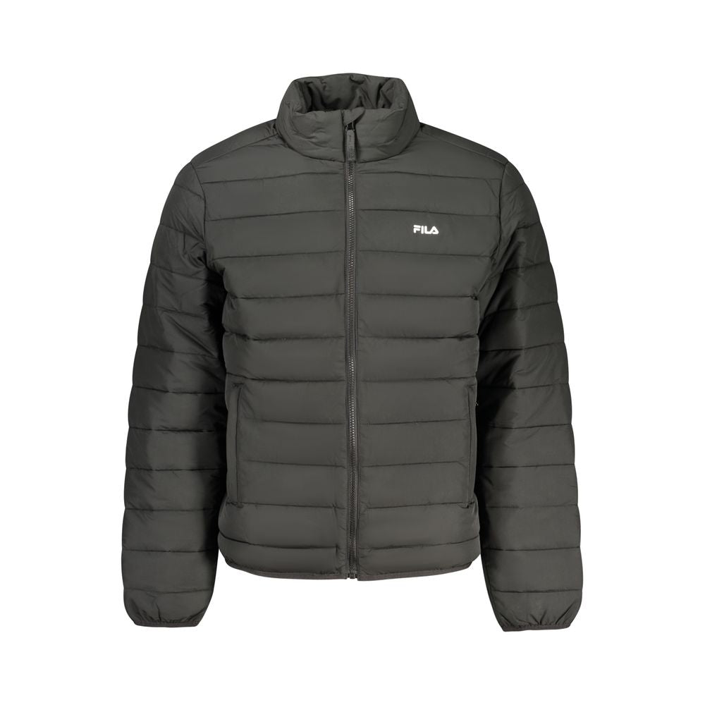 Fila Schwarze Polyester-Herrenjacke